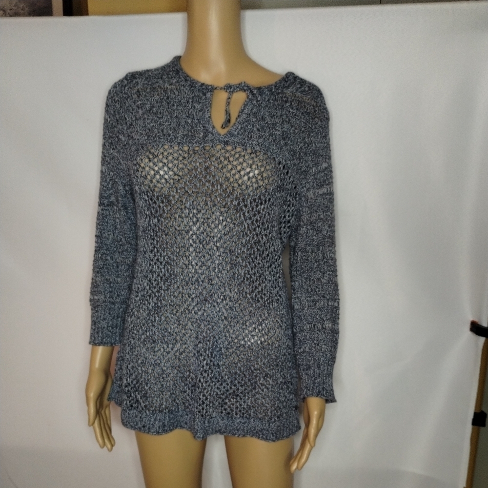 Eddie Bauer gray women's knitted size large sweater